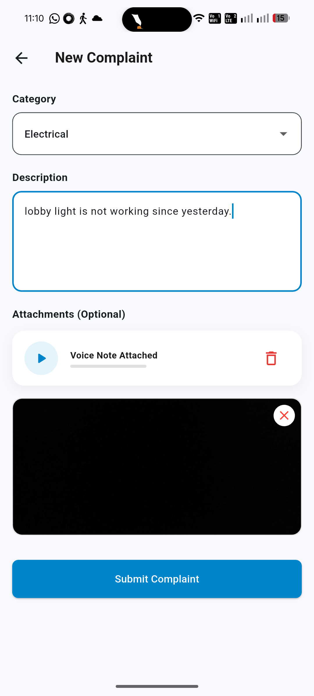 Complaint Fill