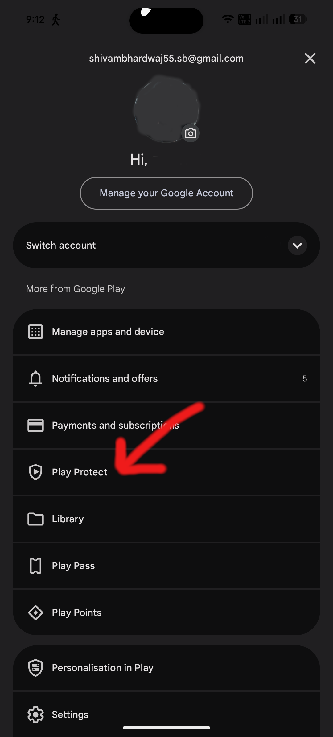 Play Protect Option